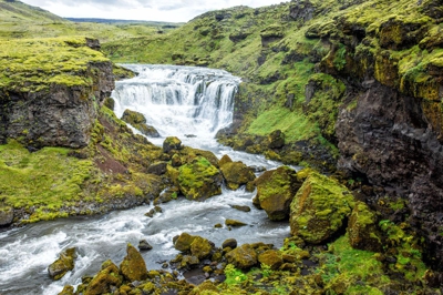 Cascading Falls — Iceland waterfall